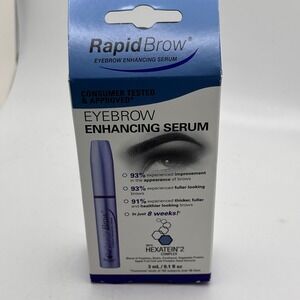 RapidBrow Eyebrow Enhancing Serum 3ml 0.1 fl oz Hexatein 2 Complex Exp 08/28